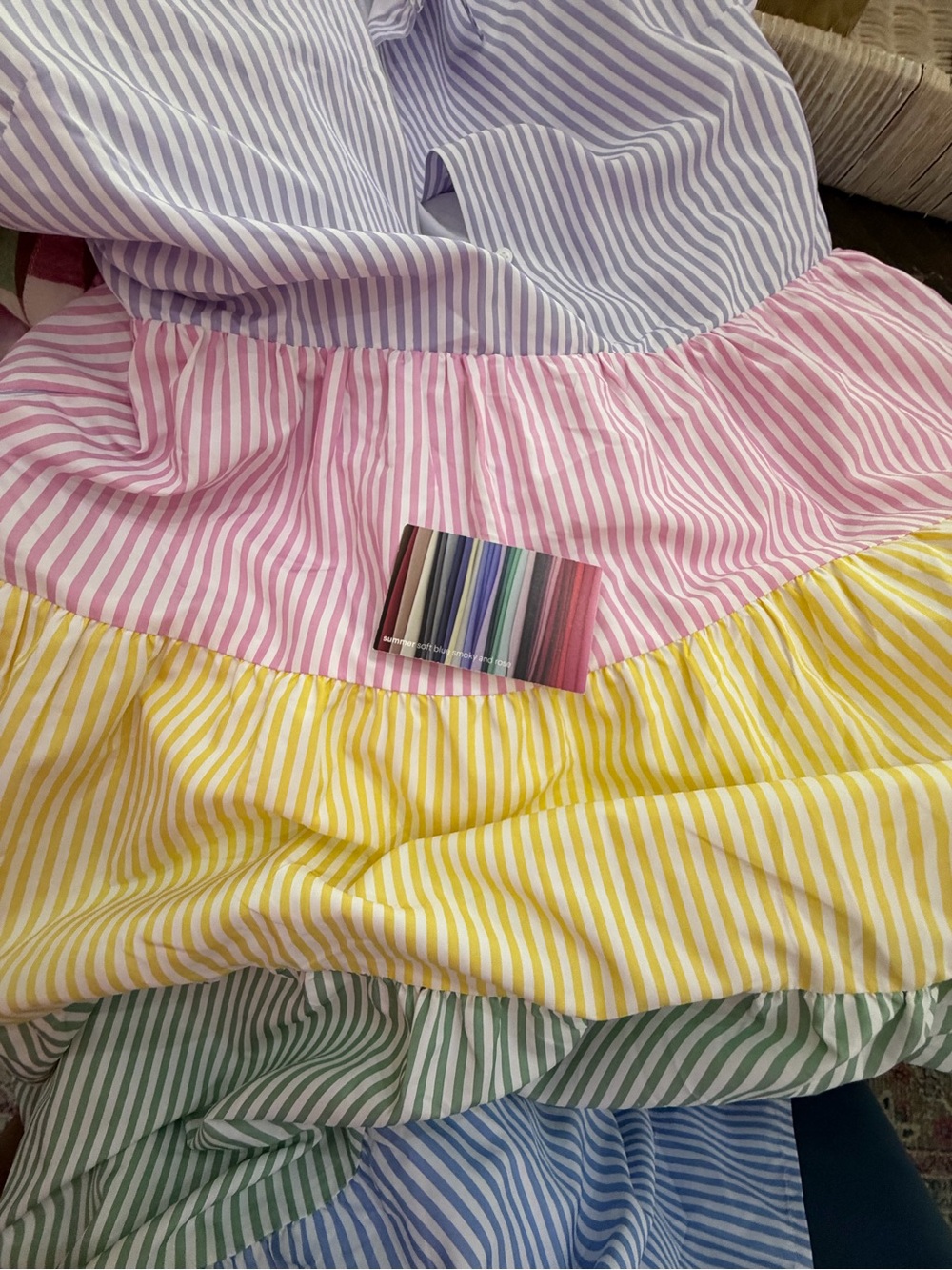 English Factory Tiered Pastel Multi-Stripe Maxi Skirt - Picture 4 of 4